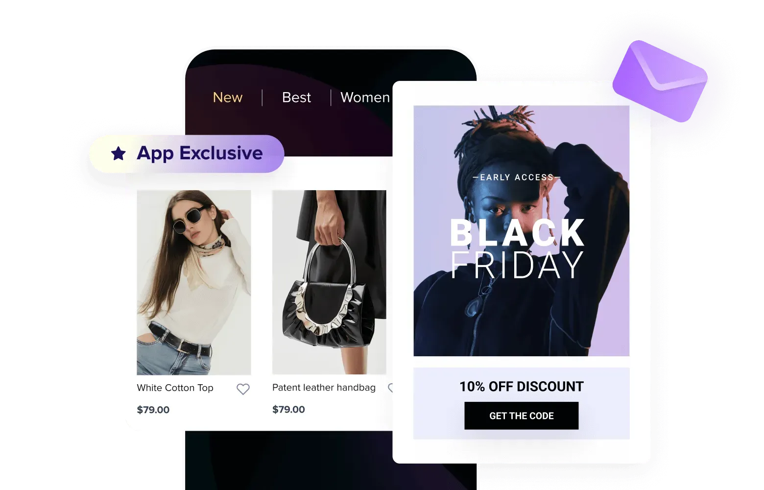 Shopping page of a fashion online store