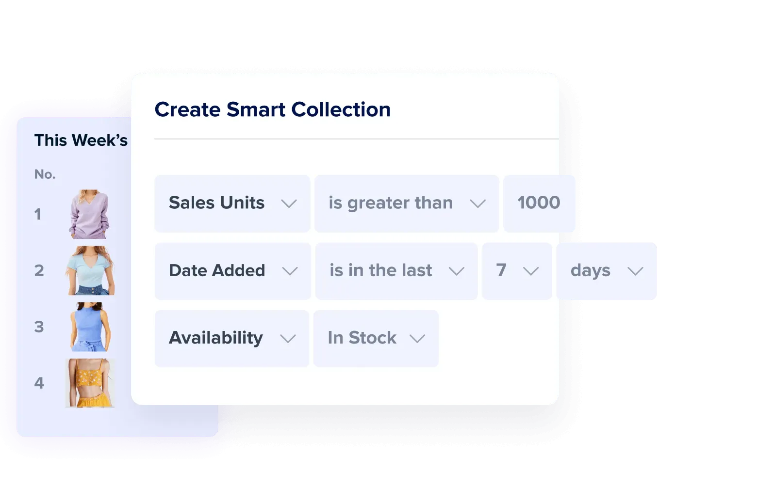 How to create smart collection