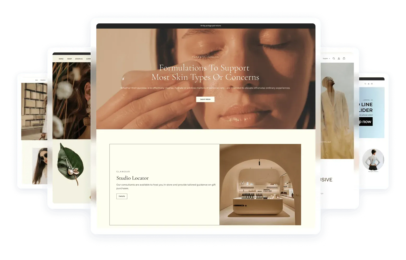 Create a visually stunning beauty website