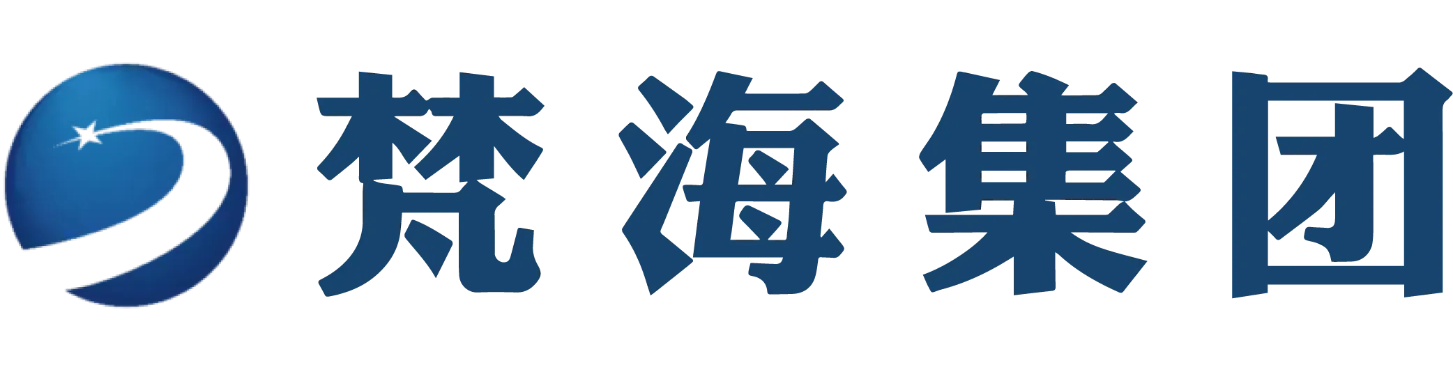 Blue circular logo with a swoosh and star, followed by Chinese characters.