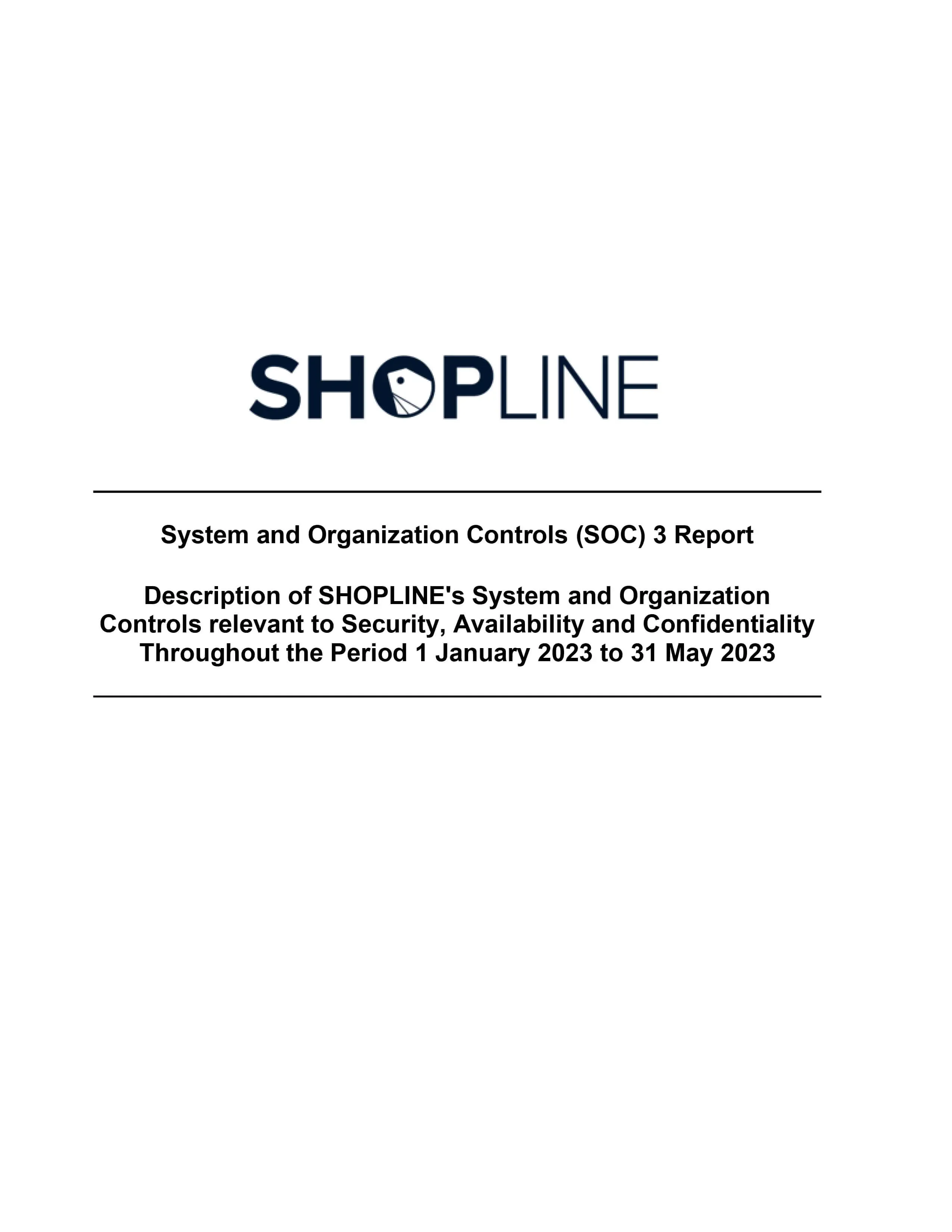 SHOPLINE 2023 SOC3